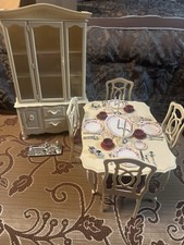 Boneca Marx Sindy Vintage Mesa de Jantar 4 Cadeiras Armário com Acessórios, Velas comprar usado  Enviando para Brazil