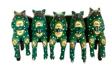 Frogs hand carved for sale  Maysville