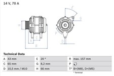 Bosch lichtmaschine generator gebraucht kaufen  Oberlungwitz