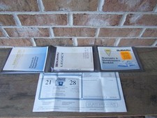 1995 SUBARU LEGADO PROPRIETÁRIO MANUAL GARANTIA E MANUTENÇÃO LIVRETO E ADESIVO DE JANELA comprar usado  Enviando para Brazil