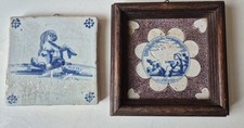 Dois raros azulejos holandeses do século XVII, Delft, Roterdã... Sereia comprar usado  Enviando para Brazil