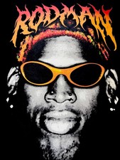 Camiseta Masculina Dennis Rodman “The Worm” nWo WWF NBA Big Head Rebounding Legend M comprar usado  Enviando para Brazil