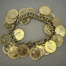 Vintage coin bracelet for sale  MANSFIELD