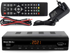 Tuner DVB-T2 prąd 504 - Full HD, używany, czarny - towar B na sprzedaż  PL