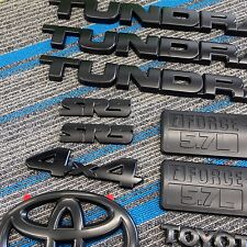 2007-2013 Blackout Emblem Overlay Kit Set For Tundra SR5 V8 4X4 Nameplate Cover na sprzedaż  Wysyłka do Poland