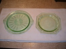 (RU) Par de pratos padrão sanduíche verde depressão e princesa comprar usado  Enviando para Brazil