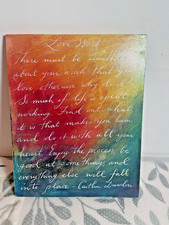 Love poem wall for sale  Enumclaw
