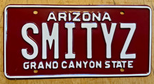Arizona vanity license for sale  USA