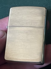 Solid brass zippo for sale  STROUD
