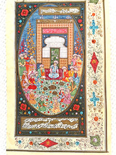 Hand painted mughal for sale  HIGHBRIDGE