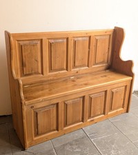 Solid pine settle for sale  ATTLEBOROUGH