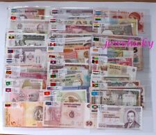 Lotes de 100 billetes de banco extranjeros 50 países unc banderas chinas regalo segunda mano  Embacar hacia Mexico