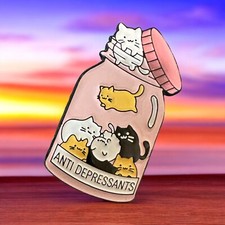 Cat enamel pin for sale  Bakersfield
