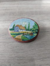 Broche ancienne peinte d'occasion  Muzillac