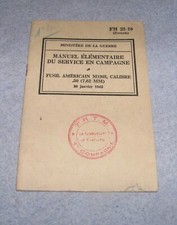 Ww2 manuel fusil d'occasion  Cosne-Cours-sur-Loire
