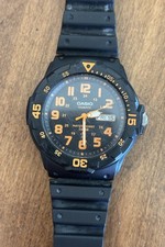 Relógio Casio masculino preto 5125 MRW-200H 100M data do dia 100M precisa de bateria comprar usado  Enviando para Brazil