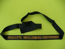 Bundeswehr Mützenband Bundesmarine FREGATTE MECKLENBURG-VORPOMMERN gebraucht kaufen  Cuxhaven