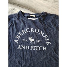 Camiseta manga curta logotipo gráfico cinza infantil Abercrombie & Fitch comprar usado  Enviando para Brazil