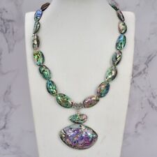 Colar pingente concha Paua Abalone natural 34x55 mm feito à mão presentes femininos comprar usado  Enviando para Brazil