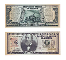 Vintage $1.000.000 Um Milhão de Dólares Rutherford B Hayes*NOVA NOVIDADE ORIGINAL*, usado comprar usado  Enviando para Brazil