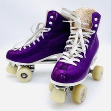 Patins femininos CRAZY discoteca glam ouro rosa glitter 9,5 - homens 8,5 comprar usado  Enviando para Brazil