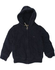 Jaqueta acolchoada com capuz TOMMY Hilfiger bebê meninos 18-24 meses azul marinho AN76 comprar usado  Enviando para Brazil