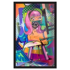POSE, "Easel" emoldurado edição limitada artista lenticular edição com assinatura à mão comprar usado  Enviando para Brazil