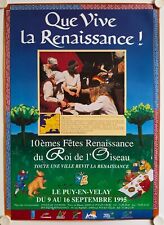 Affiche fêtes renaissance d'occasion  La Courtine