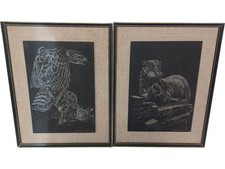 Pair framed animal for sale  UK