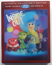 Inside Out Blu Ray + Blu Ray 3D +DVD + Digital Copy 4 Disc Set comprar usado  Enviando para Brazil