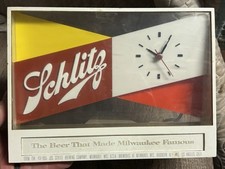 schlitz clock for sale  Middlebury