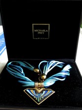 Collier blaue seidenkordel gebraucht kaufen  Berlin