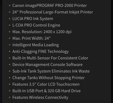 Canon pro 2000 for sale  Dalton