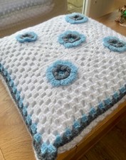 Hand knitted cushion. for sale  HARLOW