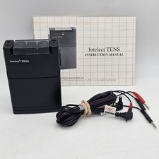 Unidad básica de electroterapia Intelect negra de doble canal portátil para aliviar el dolor TENS segunda mano  Embacar hacia Mexico