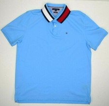 Usado, Camisa polo vintage Tommy Hilfiger anos 90 azul bebê 3 tons logotipo colarinho comprar usado  Enviando para Brazil