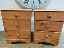 Pine bedside drawers for sale  SOUTH SHIELDS