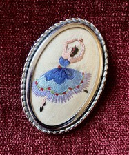 Vintage antique embroidered for sale  NOTTINGHAM