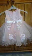 Pink baby dress for sale  EDGWARE