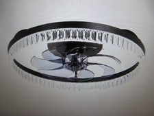 Breezary 20 pol. Candelabro preto interno ventilador de teto enjaulado com sombra e controle remoto, usado comprar usado  Enviando para Brazil