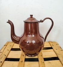 Vintage enamelware brown d'occasion  Veneux-les-Sablons