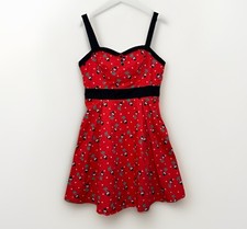 Vestido feminino Disney Minnie Mouse sem mangas sol L vermelho cereja linha A alargamento comprar usado  Enviando para Brazil
