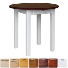 Table ronde pin d'occasion  Expédié en France