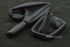 BMW E39 M5 E39 boots leather boots set ebrake handle INDIVIDUAL BLACK custom na sprzedaż  PL