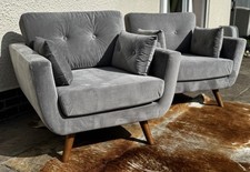 Pair modern armchairs for sale  UK