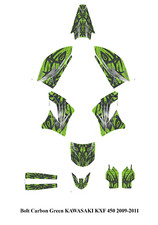 Usado, 4 adesivos adesivos kits gráficos carbono 10 parafusos Kawasaki KXF 450 KX450F 2009-2011 comprar usado  Enviando para Brazil