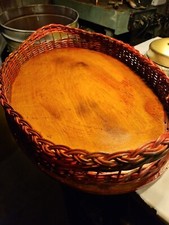 Vtg oval wood for sale  Shoreham