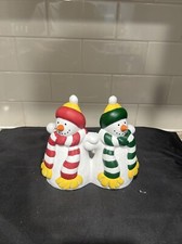 Partylite snowmen pillar for sale  Buffalo