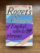 Roget thesaurus english for sale  NOTTINGHAM