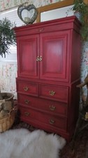 Red antique cabinet for sale  LOUGHBOROUGH